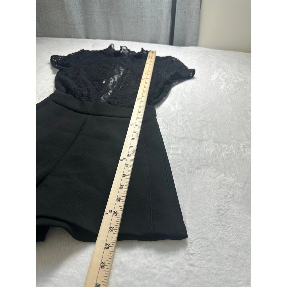 Maje Black Lace Short Jumpsuit - Picture 8 of 12